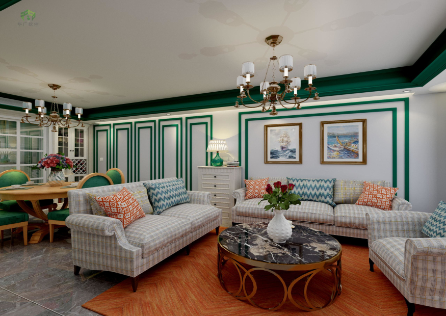 簡(jiǎn)歐風(fēng)客廳案例